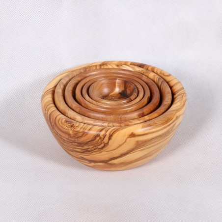 Set of 6 bowls wood