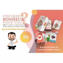 Gioco di carte - Cos'è la felicità per voi? - Julien Perron prezzo 29 € Gioco di carte - Cos'è la felicità per voi? - Julien Perron prezzo 29 €
