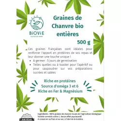 Graine de chanvre Bio