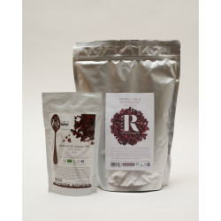 RRRAW cacao cru brut 100% chocolat grué pépites avec emballage