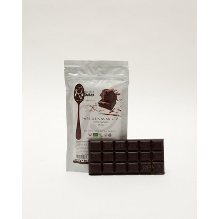 RRRAW cacao cru brut 100% chocolat