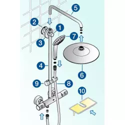 Filtr prysznicowy antywapienny i antychlorowy — Aquapro MK-808 Filtr prysznicowy antywapienny i antychlorowy — Aquapro MK-808