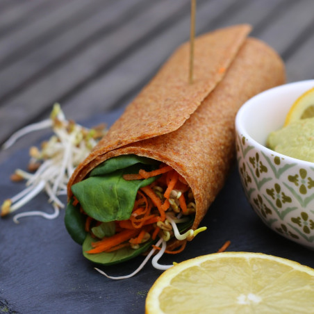 raw vegan wraps