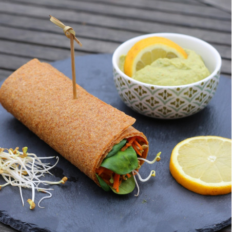 Wraps Butternut et Gingembre - crus, bio, sans gluten