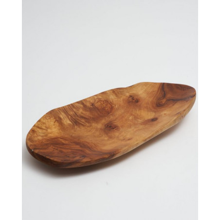 Handmade plate, large size, in olive wood | BIOVIE