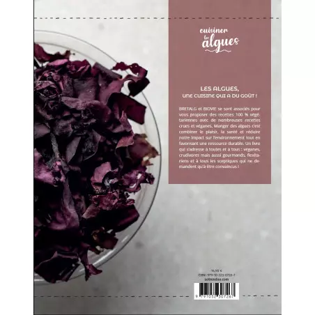 Algen kochen Aurélie Viard und Elsa Pointud Rezeptbuch Rückseite Algen kochen Aurélie Viard und Elsa Pointud Rezeptbuch Rückseite