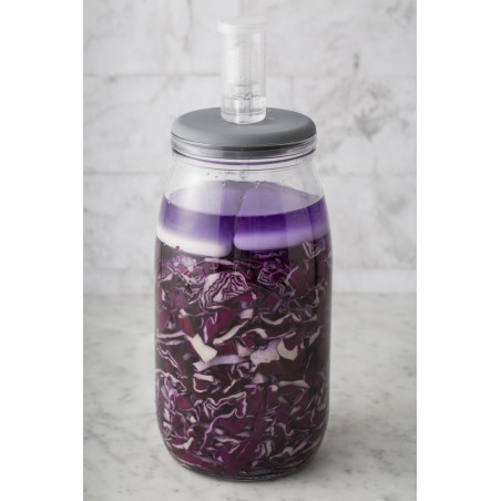 chou rouge lactofermenté jarre de fermentation en verre 3L Kilner chou rouge lactofermenté jarre de fermentation en verre 3L Kilner