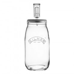 Jarre de lactofermentation avec barboteur en verre 3L Kilner Jarre de lactofermentation avec barboteur en verre 3L Kilner