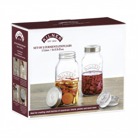 carton jarre de fermentation en verre 1L Kilner faire sa lacto maison carton jarre de fermentation en verre 1L Kilner faire sa lacto maison