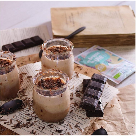 crème dessert au chocolat maison ferments bio naturels brin de foli