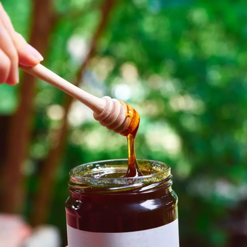 Cuillère en bois de buis pour miel liquide - Origine France