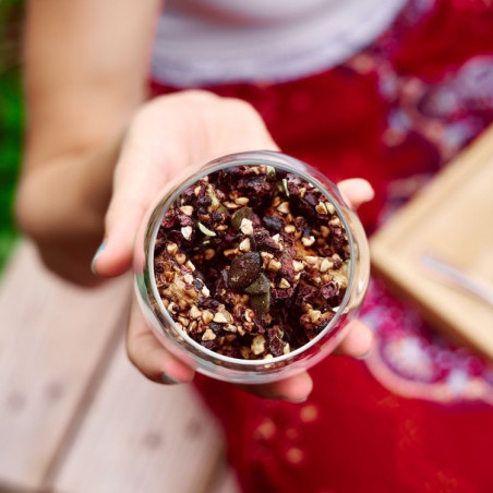 granola chocolat cacao cru sarrasin durian croustillant granola chocolat cacao cru sarrasin durian croustillant