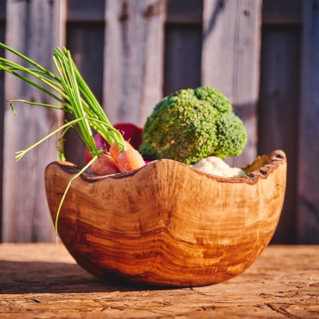 Rustic Olive Wood Salad Bowl ecological Rustic Olive Wood Salad Bowl ecological