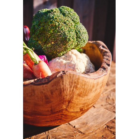 Rustic Olive Wood Salad Bowl ecological