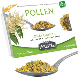 pollen châtaignier cru boite pollenergie pollen châtaignier cru boite pollenergie