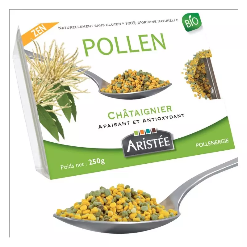 pollen châtaignier cru boite pollenergie