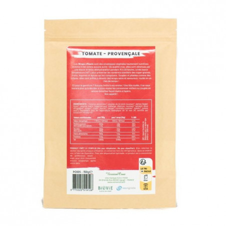 Wraps crus déshydratés tomate herbes de provence healthy Wraps crus déshydratés tomate herbes de provence healthy