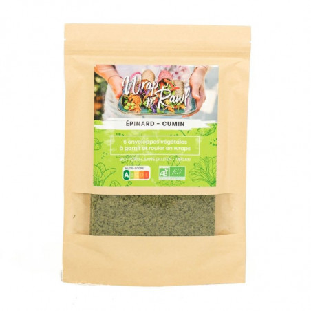 wrap cru déshydraté légumes wraps épinards wrap cru déshydraté légumes wraps épinards