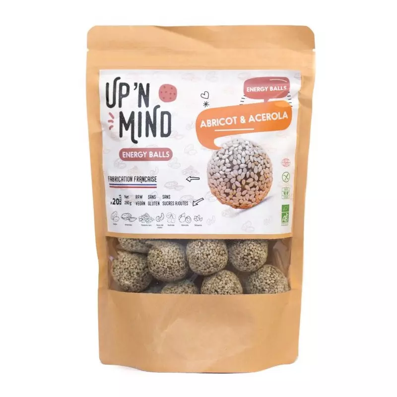 pacote 20 energy ball damasco acerola