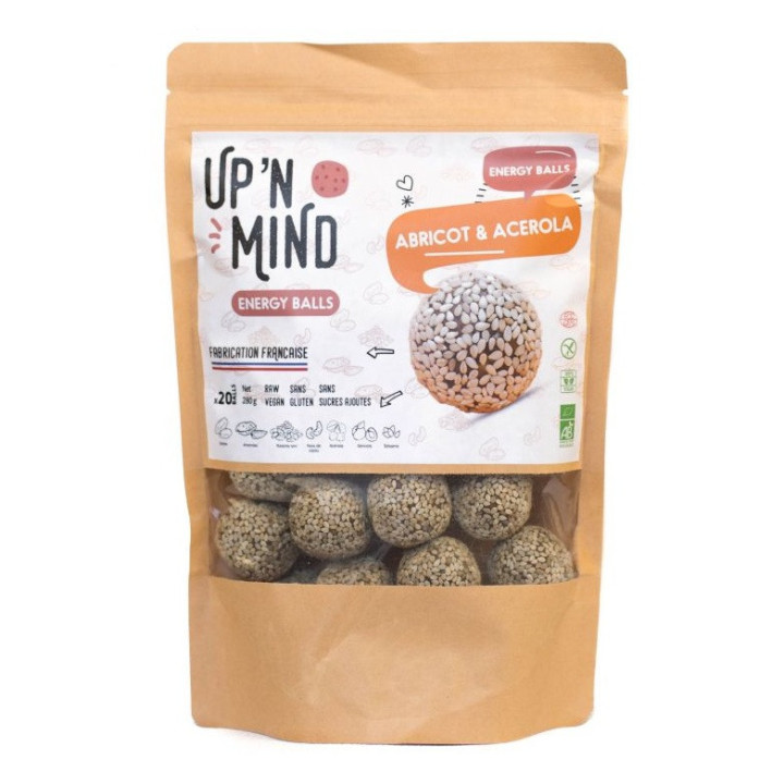 pack of 20 apricot acerola energy balls