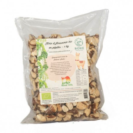 noix d'amazonie Natural'andes fililère petit producteur sac 1kg