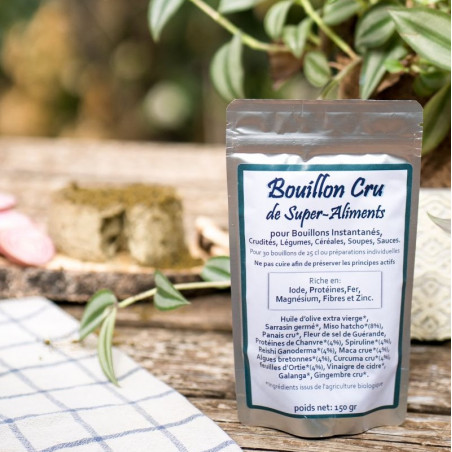 bouillon cru végan super aliments spiruline gingembre maca chanvre orties ... bouillon cru végan super aliments spiruline gingembre maca chanvre orties ...