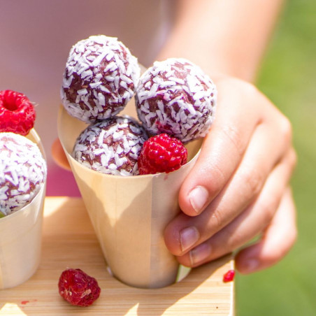 encas healthy à la framboise dattes cajou et amandes gouter sain