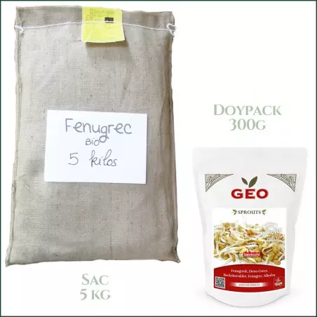 Mélange de Graines Germées Alfalfa Fenugrec Bio - Debardo