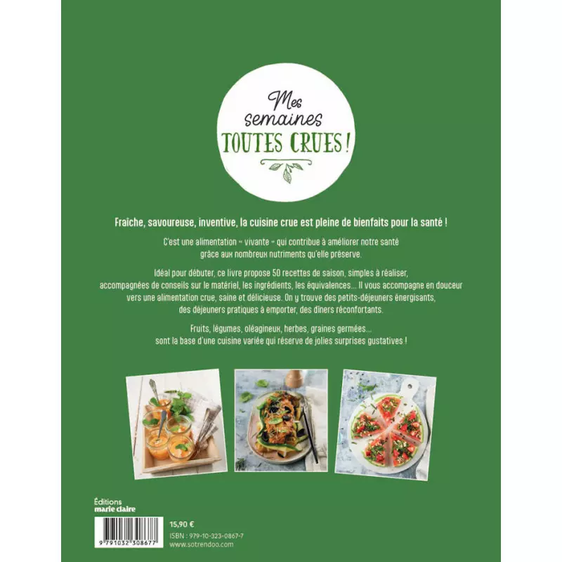 Książka Moje tygodnie na surowo: zdrowie i smak w menu