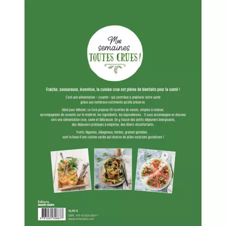 Książka Moje tygodnie na surowo: zdrowie i smak w menu