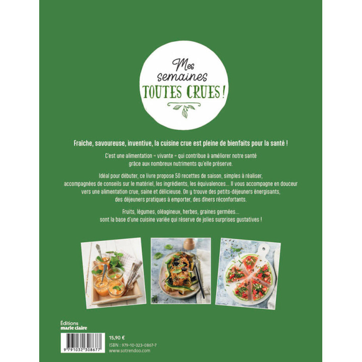 Book  Mes semaines toutes crues : Health and Flavors on the Menu