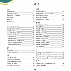 index de recettes crues Aurélie Viard