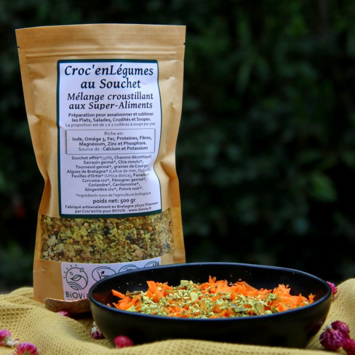 Gemüse-Snack mit Superfoods und Bio-Tigernuss