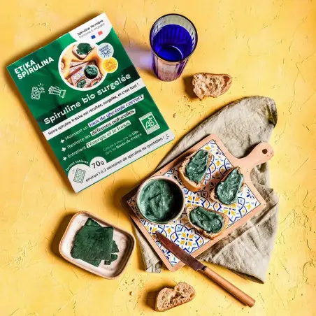 Spirulina in der täglichen Ernährung, frische gefrorene Spirulina Spirulina in der täglichen Ernährung, frische gefrorene Spirulina