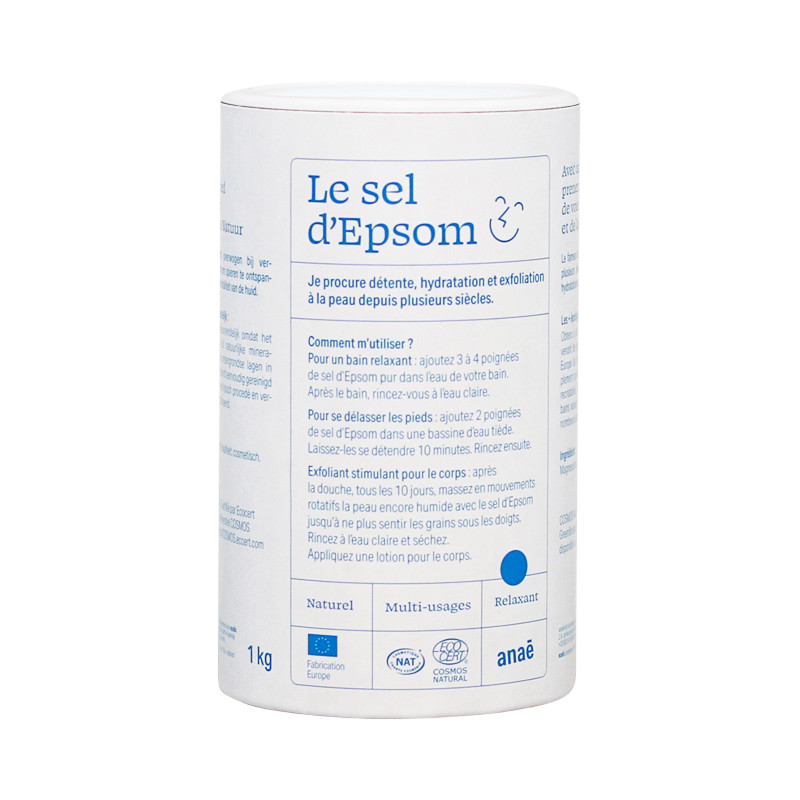 Sel D'Epsom Pur (Sulfate De Magnésium) 250g - Pour Bain Relaxant Et Soins Spa
