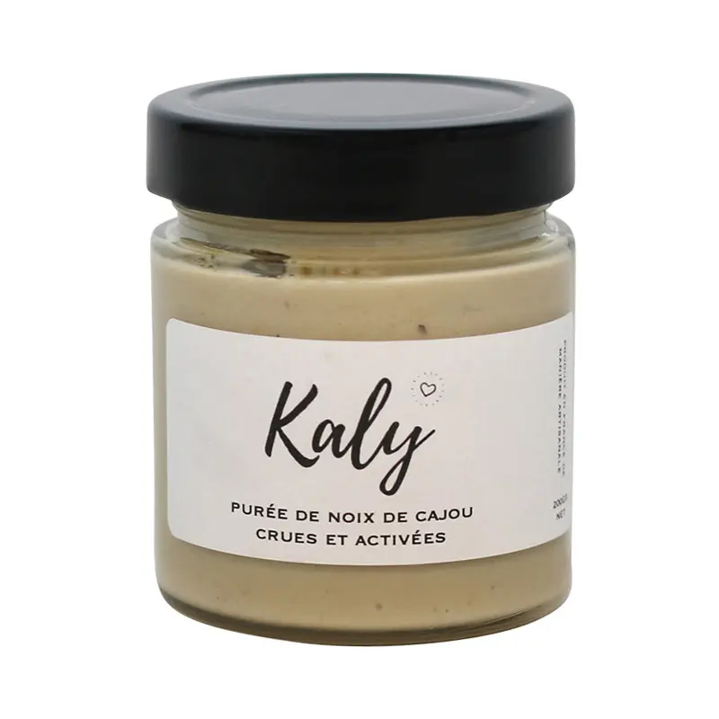 Purée de noix de cajou activées biologiques Kaly, pot 200g