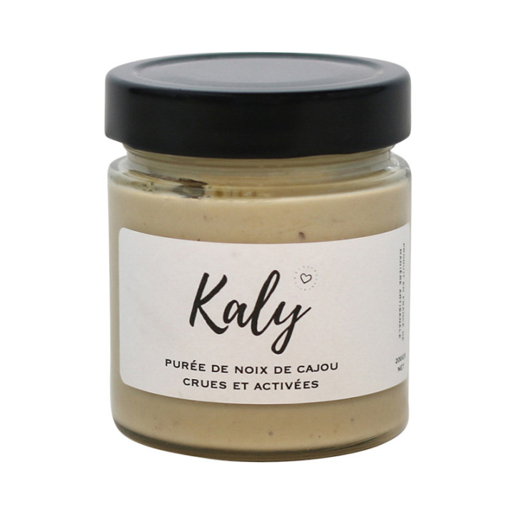 Puré de anacardos activados orgánicos Kaly, frasco de 200g
