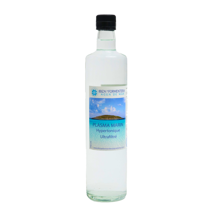 Plasma marino ipertonico 0,75 L - Acqua di mare di Ibiza ultra-filtrata (procedimento Quinton®) | Biovie