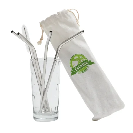 Paille en inox écologique réutilisable Paille en inox écologique réutilisable
