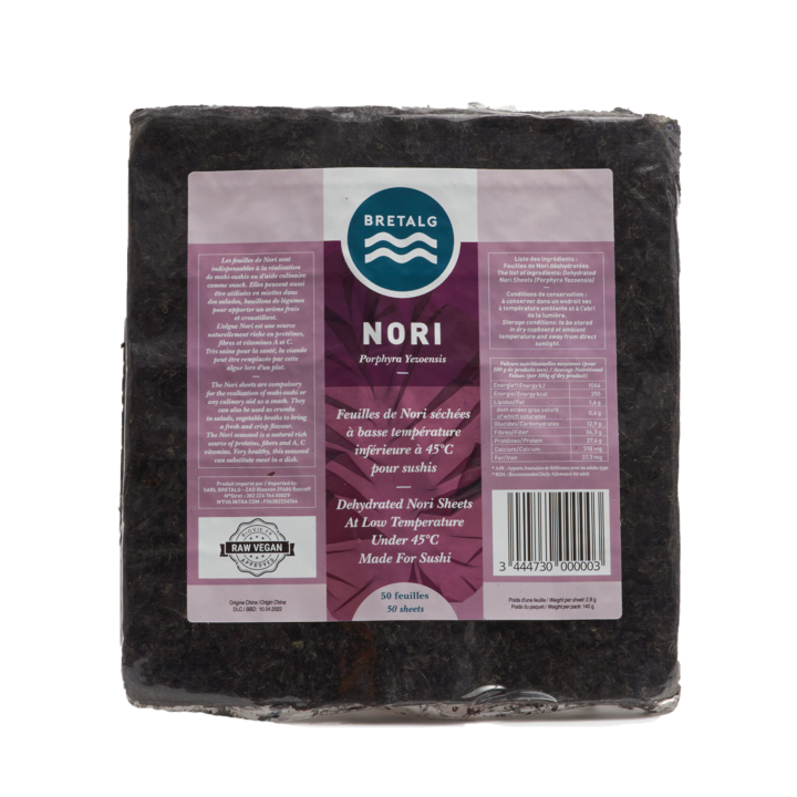 Organic Nori Seaweed Sheets (50 sheets)
