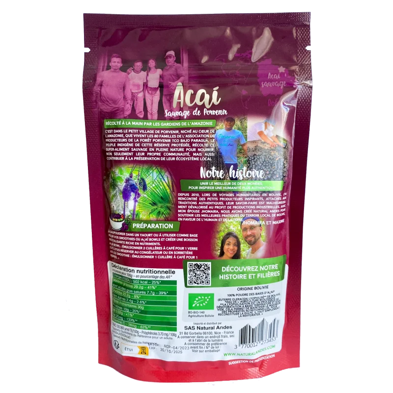 Açai paquet dos