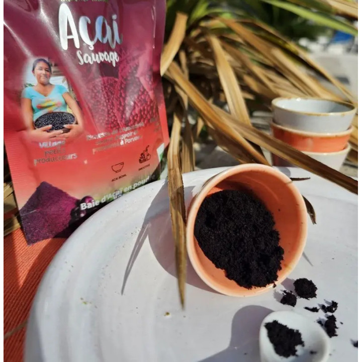 Polvo de Açaí liofilizado BIO y de comercio justo - 80g