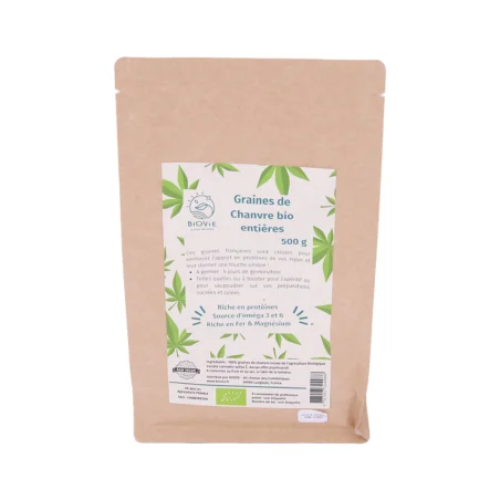 Semente de Cânhamo Bio - 500g