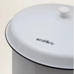 Filtro Ecofiltro 5L bianco: Purificatore d'acqua in argilla Filtro Ecofiltro 5L bianco: Purificatore d'acqua in argilla