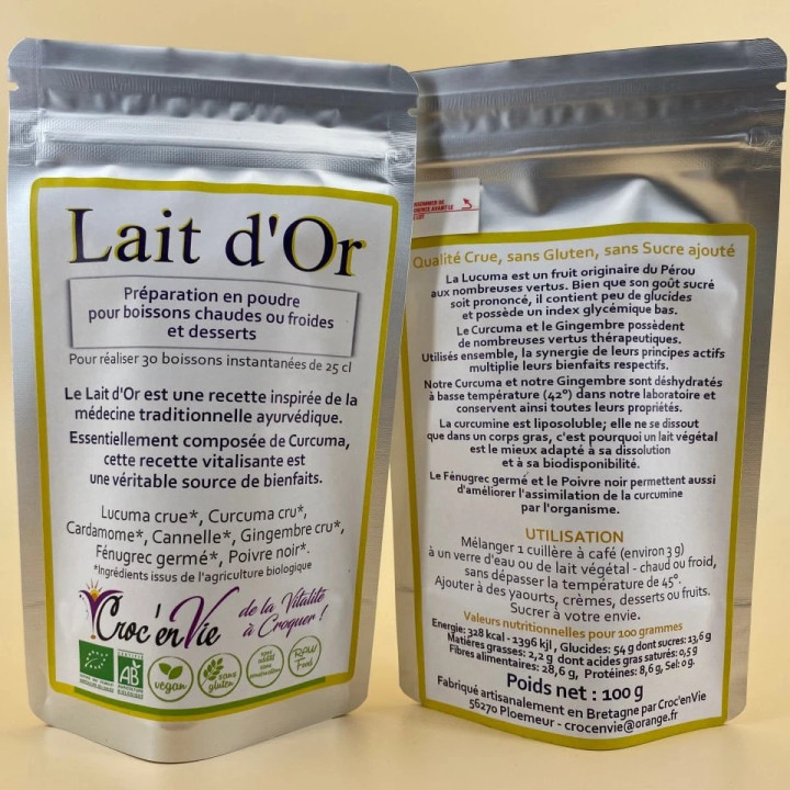 Packaging Lait d'or