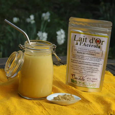 verre lait acérola