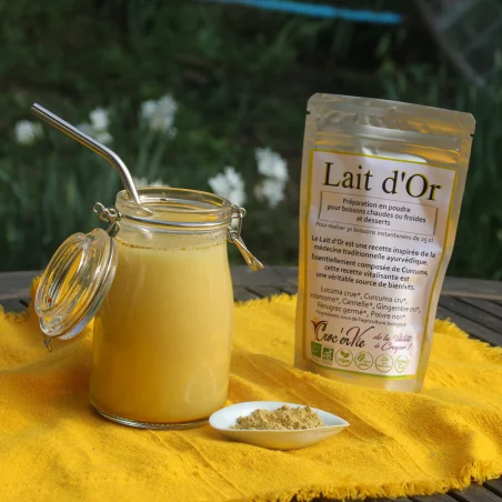 verre lait d'or