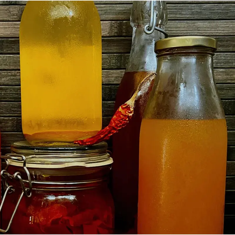 Kefir kombucha