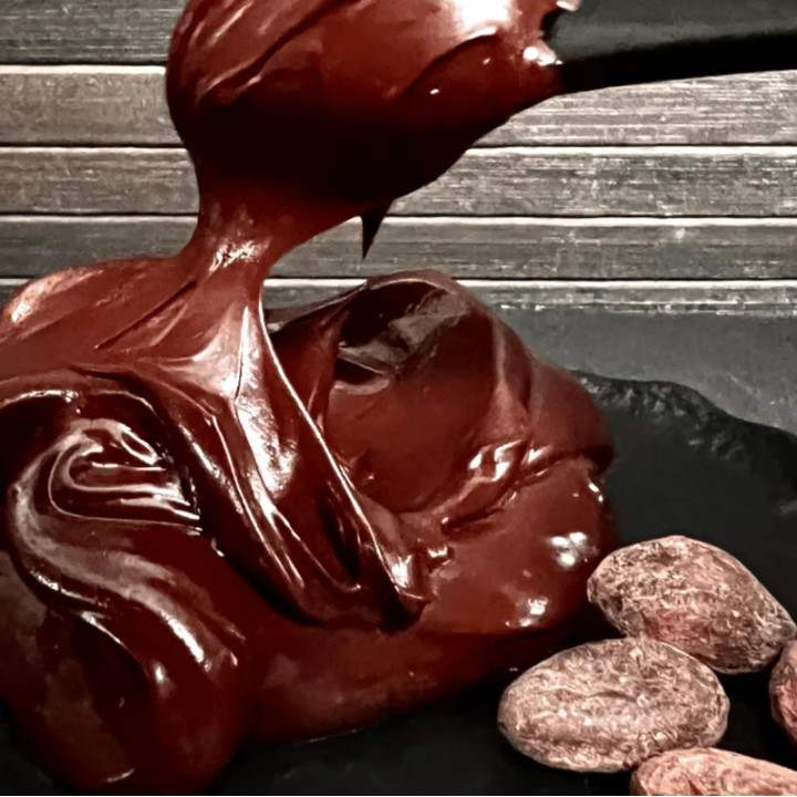 Ganache au chocolat crue