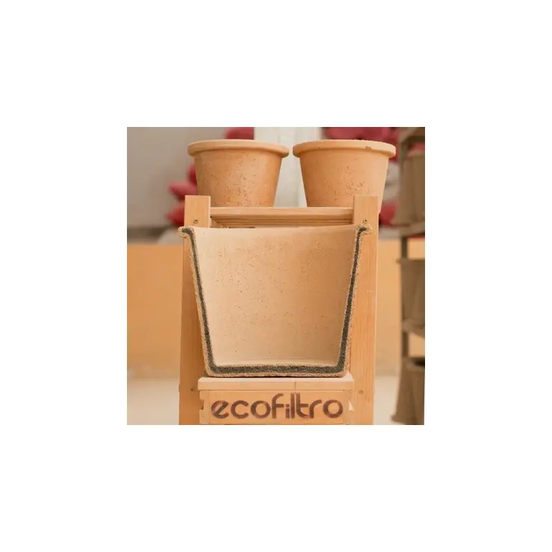 Coupe en long du filtre de l'Ecofiltro